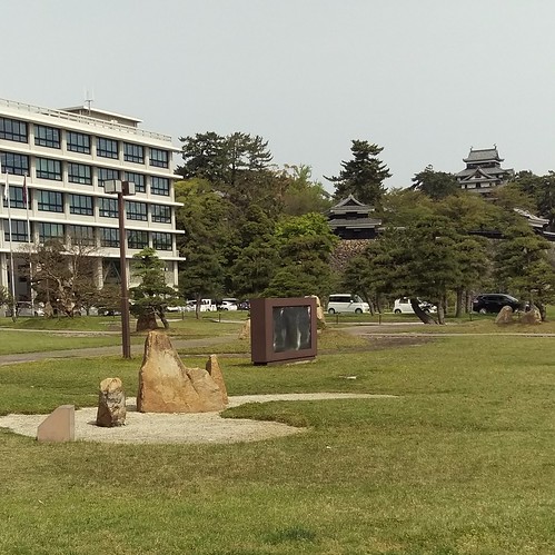 島根県庁と松江城。子供の頃からの馴染みのある風景。