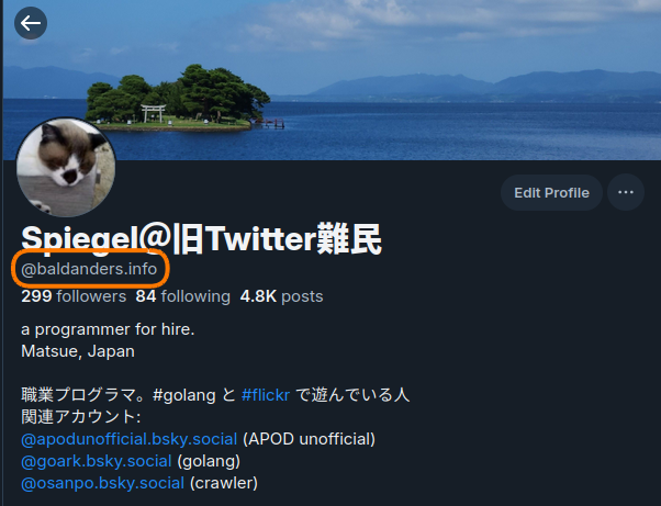 Spiegel＠旧Twitter難民 (@baldanders.info) — Bluesky