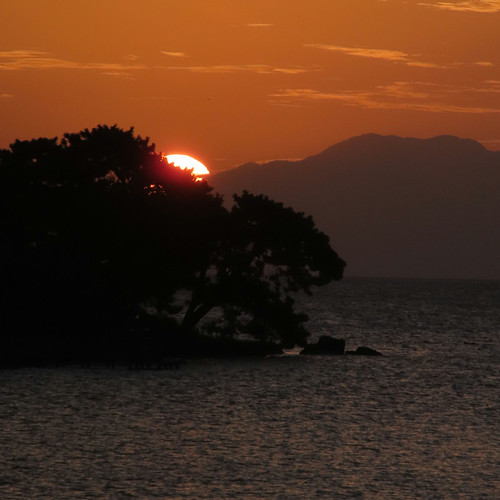 嫁ヶ島と夕日 | Flickr