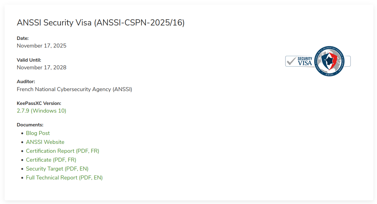 KeePassXC Security Audits and Certifications – KeePassXC