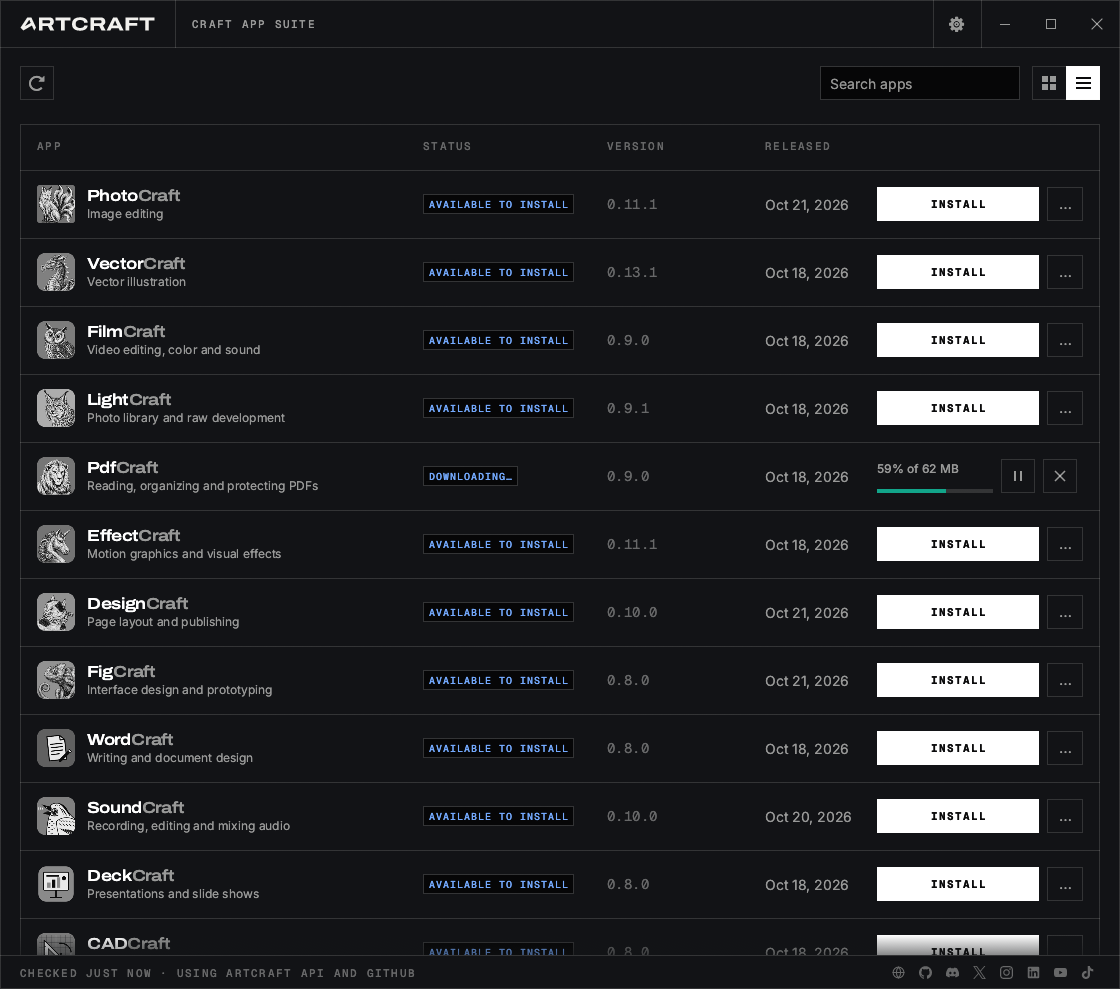 Installing PdfCraft
